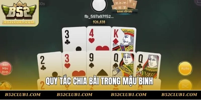 Quy tắc chia bài trong mậu binh